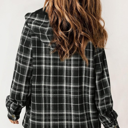 Curvevera Teddy Bear Flannel Jacket