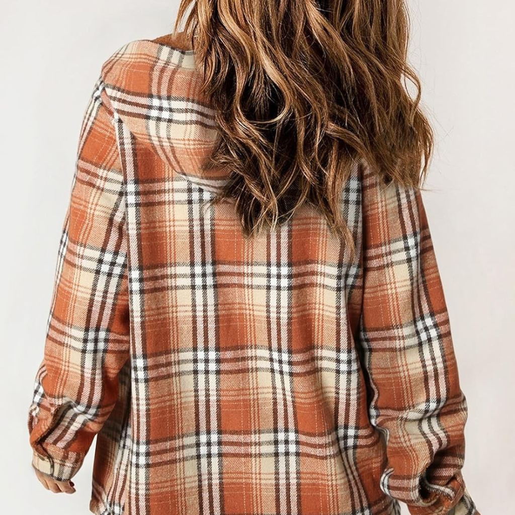 Curvevera Teddy Bear Flannel Jacket