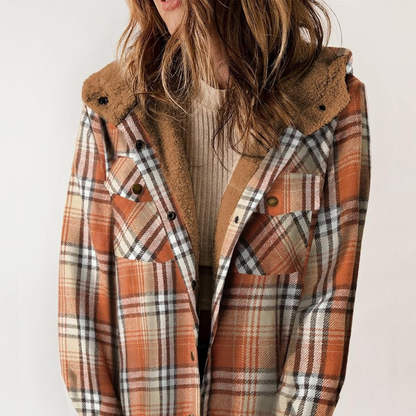 Curvevera Teddy Bear Flannel Jacket