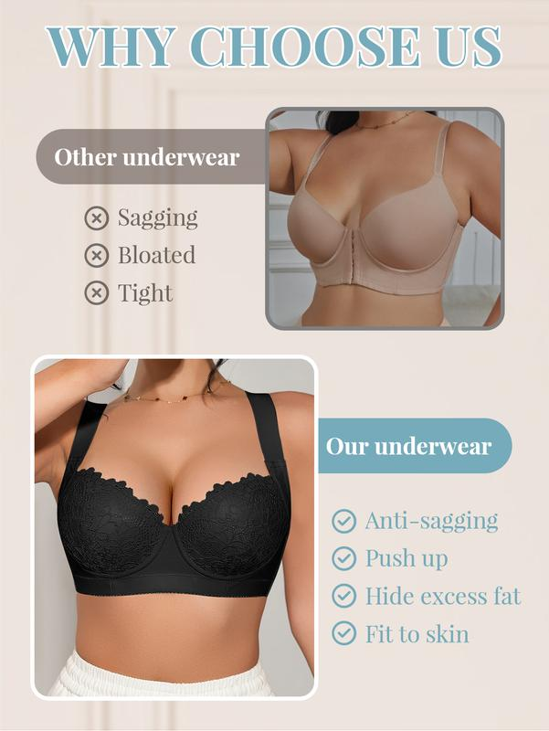 3-Piece  Women's Sexy Lace Bra