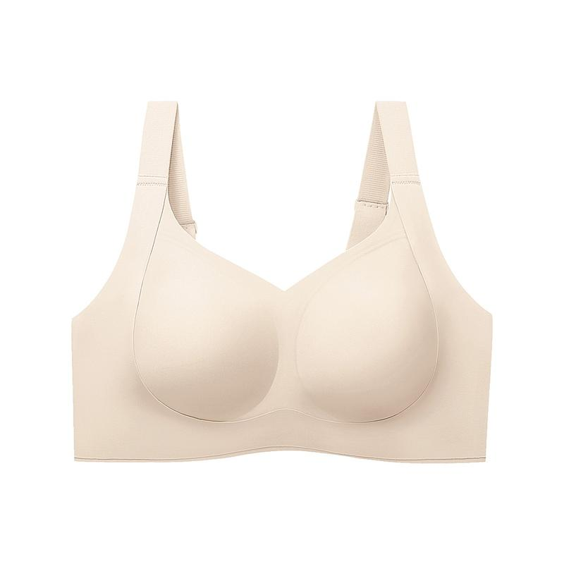Wireless Push Up Jelly Bra V Neck Seamless Support Comfort