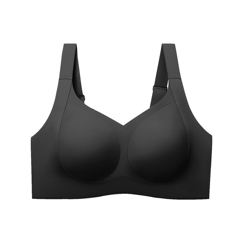 Wireless Push Up Jelly Bra V Neck Seamless Support Comfort