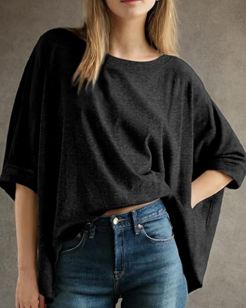 Women's Casual Oversized Tee Comfortable Soft Basic Top