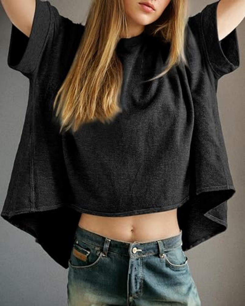Women's Casual Oversized Tee Comfortable Soft Basic Top