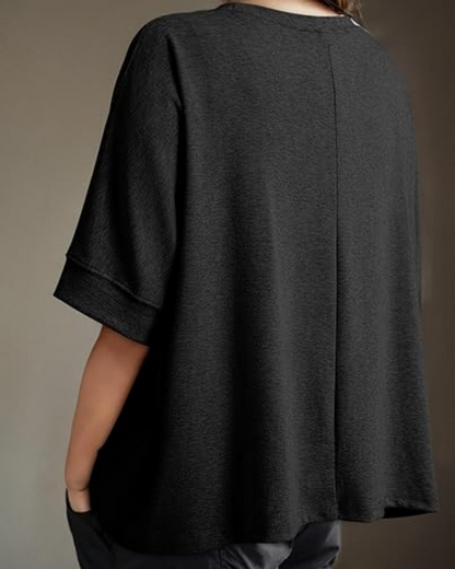 Women's Casual Oversized Tee Comfortable Soft Basic Top