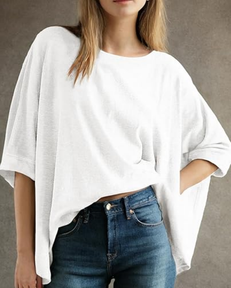 Women's Casual Oversized Tee Comfortable Soft Basic Top
