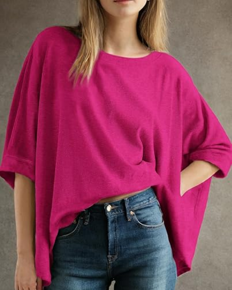 Women's Casual Oversized Tee Comfortable Soft Basic Top