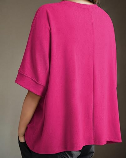 Women's Casual Oversized Tee Comfortable Soft Basic Top