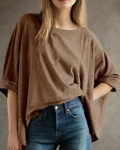 Women's Casual Oversized Tee Comfortable Soft Basic Top