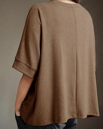 Women's Casual Oversized Tee Comfortable Soft Basic Top