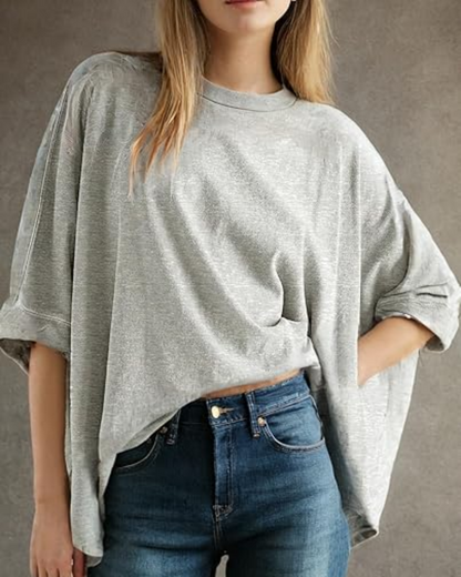 Women's Casual Oversized Tee Comfortable Soft Basic Top