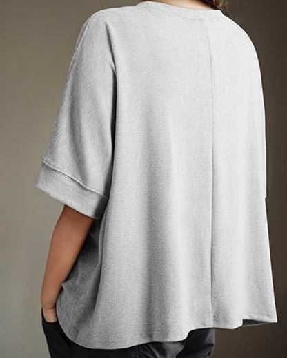 Women's Casual Oversized Tee Comfortable Soft Basic Top