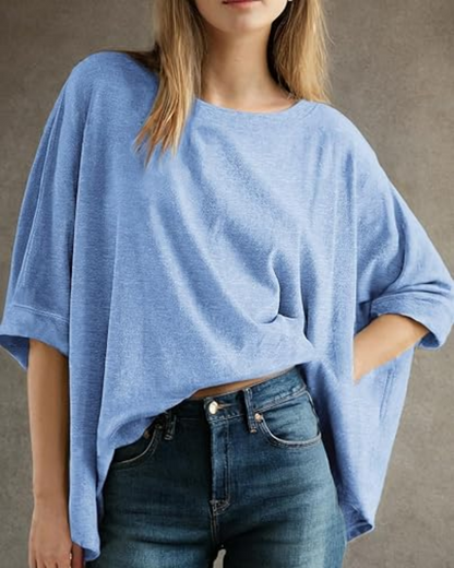 Women's Casual Oversized Tee Comfortable Soft Basic Top