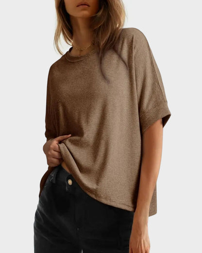 Women's Casual Oversized Tee Comfortable Soft Basic Top