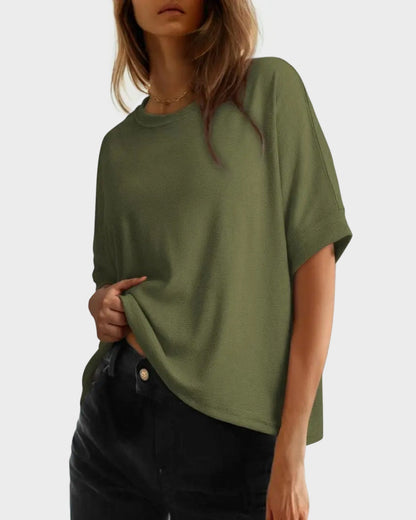 Women's Casual Oversized Tee Comfortable Soft Basic Top