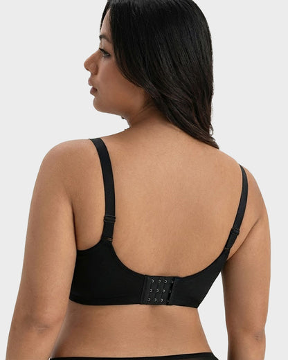 Polka Dot Lace Full-Coverage Minimizer Bra