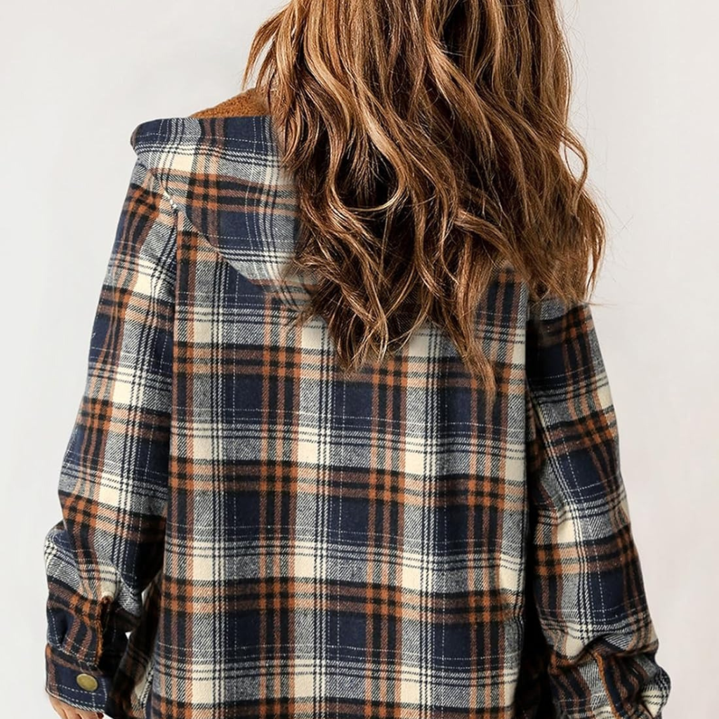 Curvevera Teddy Bear Flannel Jacket