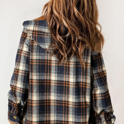 Curvevera Teddy Bear Flannel Jacket