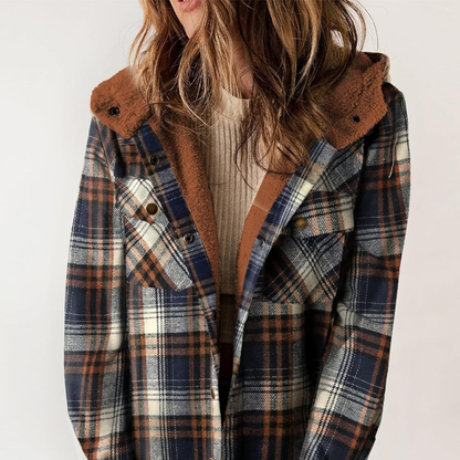 Curvevera Teddy Bear Flannel Jacket