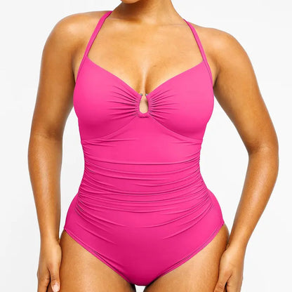 Smart Sculpt U-Ring Cut Out Shaping Swimsuit
