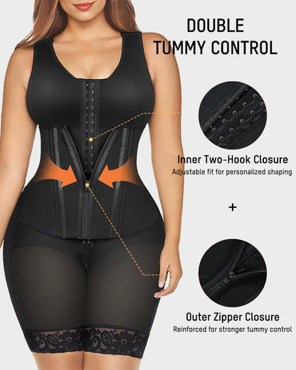 Fajas Colombianas Double Tummy Control Full Body Shapewear